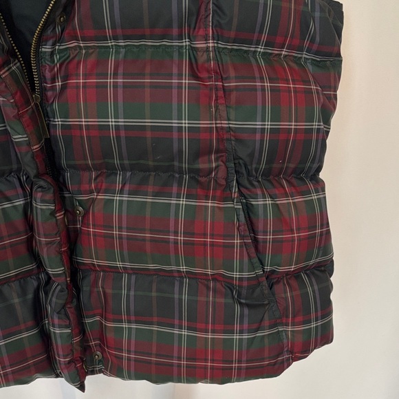 Eddie Bauer Women's Tartan Plaid Full Zip Goose Down Puffer Vest Size XL EUC - Picture 3 of 12